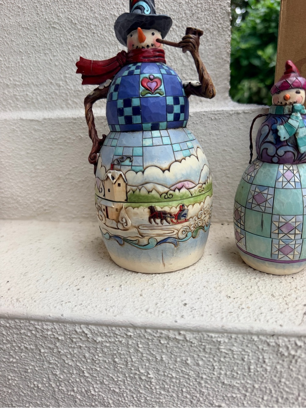 Jim Shore 4017624 Set of 4 Snowmen Nesting Boxes Heartwood Creek 2010 w Box - Picture 4 of 13